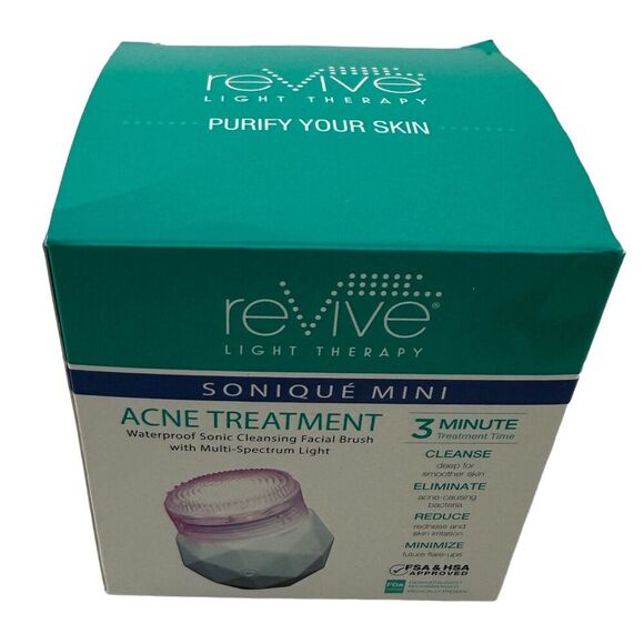 reVive Sonique Mini Light Therapy Wrinkle Reduction Waterproof Device W/ Light - Picture 1 of 8